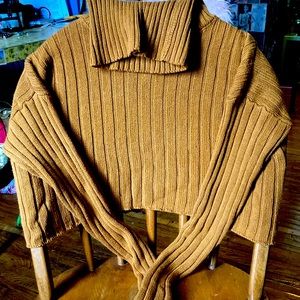 Turtleneck cropped sweater